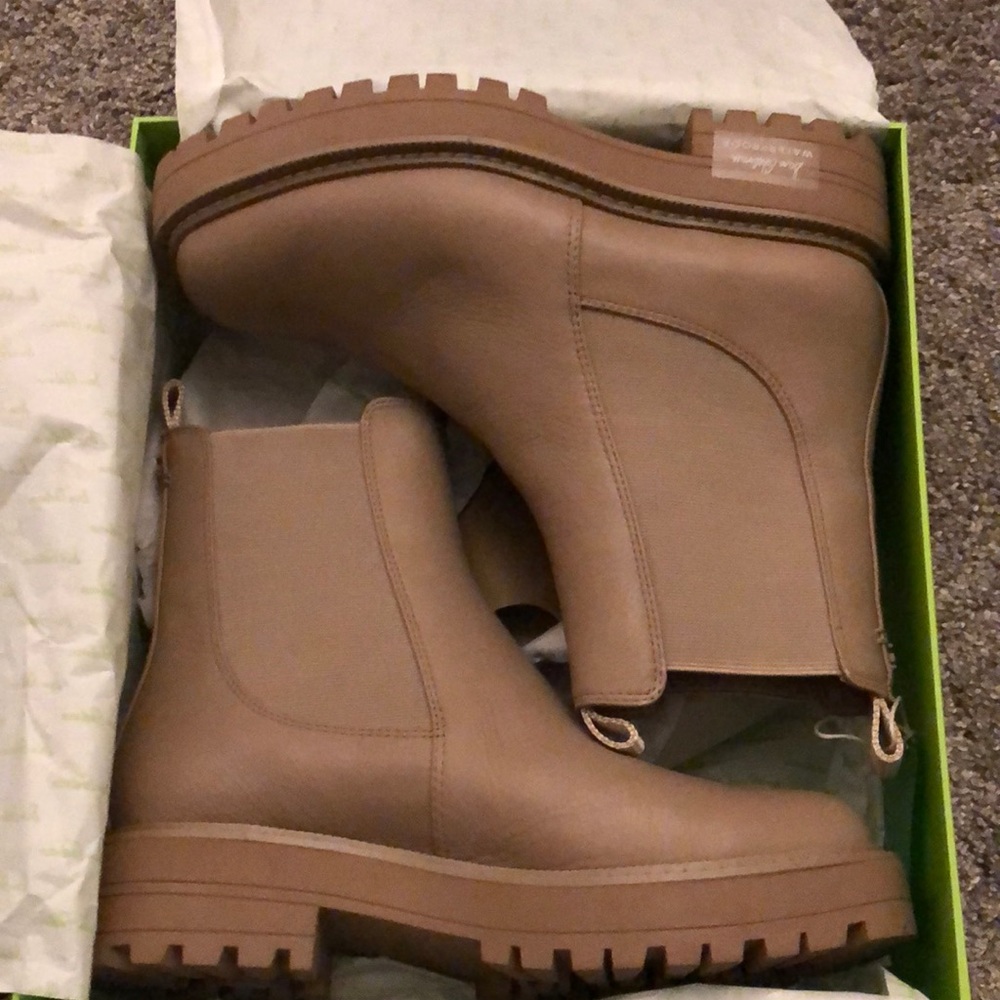 Sam Edelman Waterproof Tan Laguna Chelsea Boots *new*
